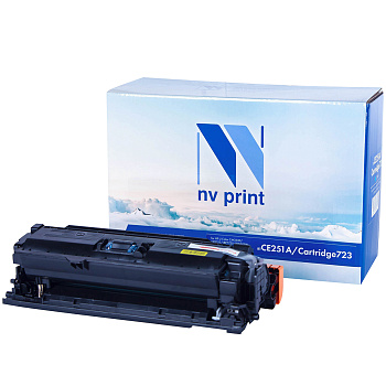Фото Картридж NV-Print CE251A/Canon 723 для HP CLJ CP3525/ CM3530, Canon i-SENSYS LBP7750Cdn (7000стр.) Голубой (Cyan)