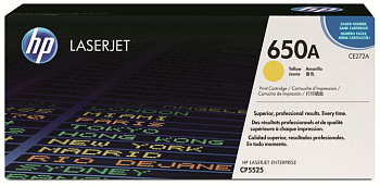 Фото Картридж (CE272A) Hewlett-Packard №650A для HP CLJ CP5525 Желтый (Yellow) Original