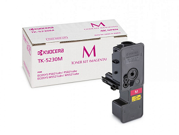 Фото Тонер-картридж Kyocera-Mita TK-5230M для P5021cdn/cdw, M5521cdn/cdw (2200стр) Пурпурный (Magenta) Original