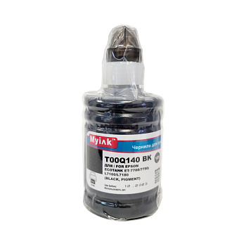Фото Чернила для Epson EcoTank (T00Q140) ET-7700/ 7750/ L7160/ L7180 (140мл, Черный (Black), Pigment) MyInk