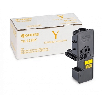 Фото Тонер-картридж Kyocera-Mita TK-5220Y для P5021cdn/cdw, M5521cdn/cdw (1200стр.) Желтый (Yellow) Original