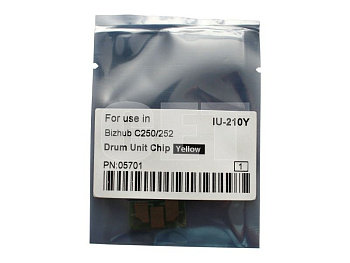 Фото Чип драм-юнита для KONICA MINOLTA Bizhub C250/C252 (CET) Yellow, (WW), 45000 стр., CET5701
