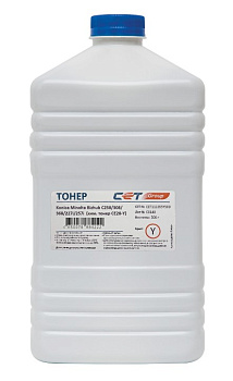 Фото Тонер CE28-Y (CPT) TN-324Y/227Y для KONICA MINOLTA Bizhub C258/308/368/227i/257i (Japan) Yellow, 500г/бут, CET111055Y500