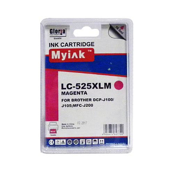 Фото Картридж MyInk LC525XLM для Brother MFC-J200/ DCP-J100/ J105 Пурпурный (Magenta)