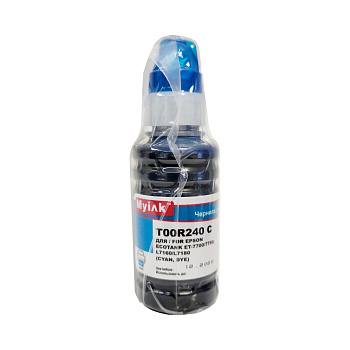 Фото Чернила для Epson EcoTank (T00R240) ET-7700/ 7750/ L7160/ L7180 (70мл, Голубой (Cyan), Dye) MyInk