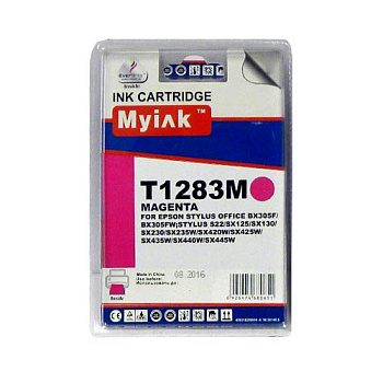 Фото Картридж MyInk T1283 для Epson St S22/ SX125/ Office BX305 Пурпурный (Magenta)