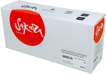 Фото Картридж SAKURA Q6001A для HP LaserJet 1600/ 2600n/ 2605/ 2605dn/ 2605dtn/ CM1015MFP/ CM1017MFP Голубой (Cyan) (2000 к.)