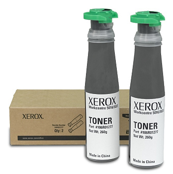 Тонер-картридж Xerox 106R01277 для WC 5016/ 5020 (2туб*6300=12600стр.) Черный (Black) Original ЦЕНА ЗА УПАК.2туб. Фото Тонер-картридж Xerox 106R01277 для WC 5016/ 5020 (2туб*6300=12600стр.) Черный (Black) Original ЦЕНА ЗА УПАК.2туб.