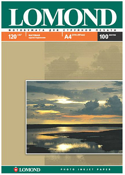 Фото Фотобумага Lomond A4 Матовая 100л 120г (односторонняя) для струйной печати [0102003]