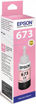 Фото Чернила Epson 673 (T6736) для L800 (70мл) Светло-Пурпурный (Light Magenta) Original C13T67364A