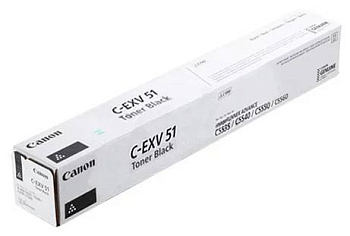 Фото Тонер-картридж Canon C-EXV51 для  iR ADV C5535 MFP/ C5535i MFP/ C5540i MFP/ C5550i MFP/ C5560i MFP (69000стр.) (0481C002) Черный (Black) Original