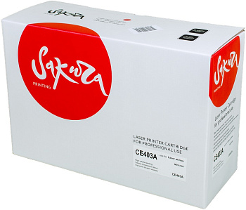 Фото Картридж SAKURA CE403A для HP Enterprise 500 Color M551n/ 525f/ 525dn/ 570/ 575f Пурпурный (Magenta) (6000 к.)