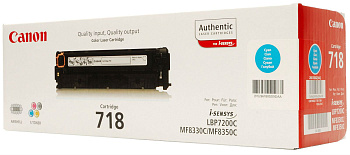 Фото Картридж Canon 718C для MF-8330/ 8350 Голубой (Cyan) Original