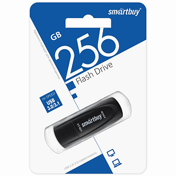 Фото USB Flash 256Gb SmartBuy Scout Black (SB256GB3SCK)