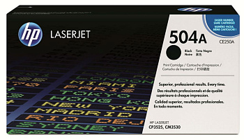 Фото Картридж (CE250A) Hewlett-Packard №504A для HP CLJ CM3530/ CP3525 Черный (Black) Original