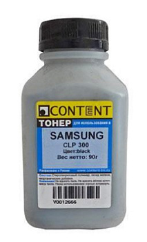 Фото Тонер для Samsung CLP-300 (бут.90г) Content - Черный (Black)