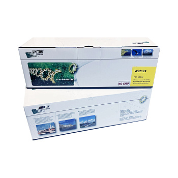 Фото Картридж UNITON Premium W2212X (207X) для HP LJ M255/ MFP M282/ M283 (2450стр.) Желтый (Yellow) - без чипа