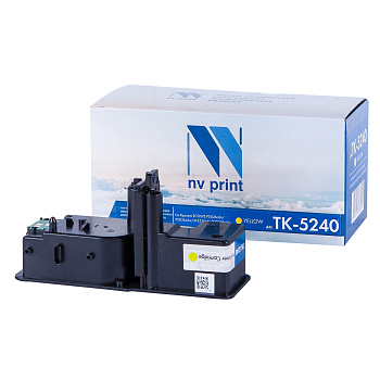 Фото Тонер-картридж NV-Print TK-5240Y для Kyocera ECOSYS P5026cdn/ P5026cdw/ M5526cdn/ M5526cdw (3000стр.) Желтый (Yellow)